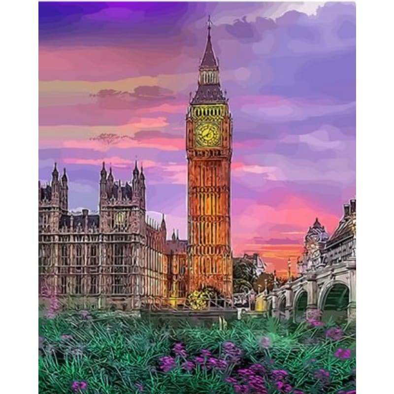 Landscape City Diy Paint By Numbers Kits ZXQ3945 - NEEDLEWORK KITS