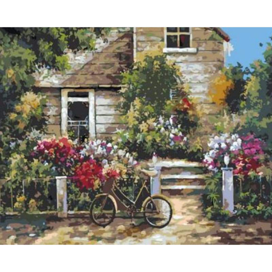 Landscape Cottage Diy Paint By Numbers Kits ZXQ1679-28 - NEEDLEWORK KITS