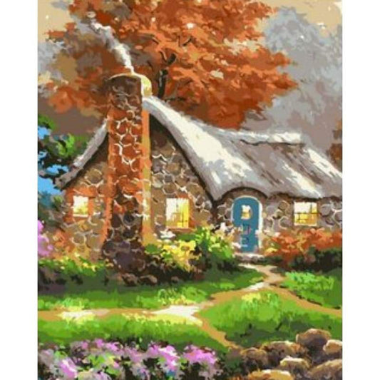 Landscape Cottage Diy Paint By Numbers Kits ZXQ1853-27 - NEEDLEWORK KITS