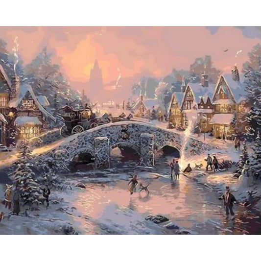 Landscape Cottage Diy Paint By Numbers Kits ZXQ2083-23 - NEEDLEWORK KITS