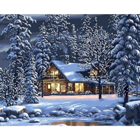 Landscape Cottage Diy Paint By Numbers Kits ZXQ2086 - NEEDLEWORK KITS