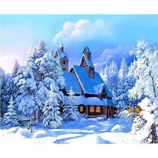 Landscape Cottage Diy Paint By Numbers Kits ZXQ3142 - NEEDLEWORK KITS