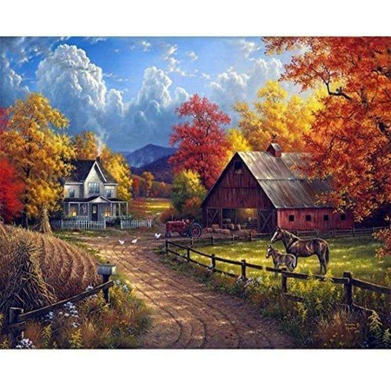 Landscape Diy Paint By Numbers Kits PBN94522 - NEEDLEWORK KITS