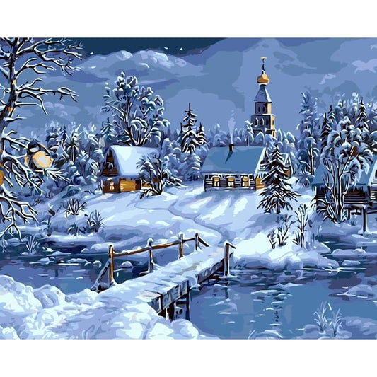 Landscape Diy Paint By Numbers Kits YM-4050-310 ZXQ2041 - NEEDLEWORK KITS