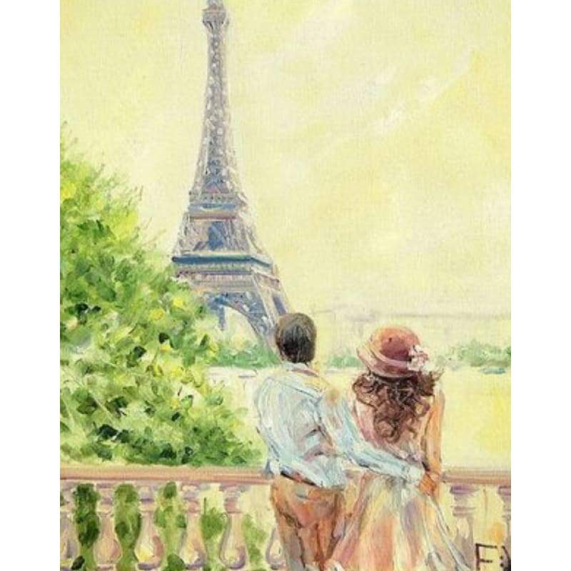 Landscape Eiffel Tower Diy Paint By Numbers Kits ZXQ2330-23 - NEEDLEWORK KITS