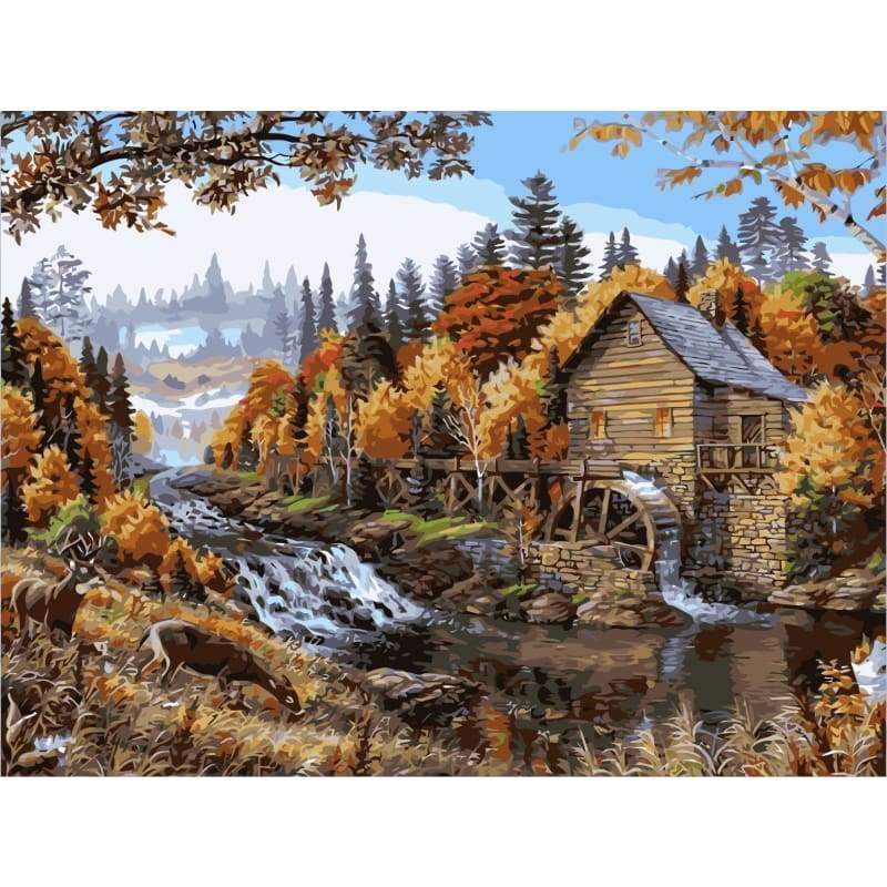 Landscape Forest Diy Paint By Numbers SY-4050-011 - NEEDLEWORK KITS