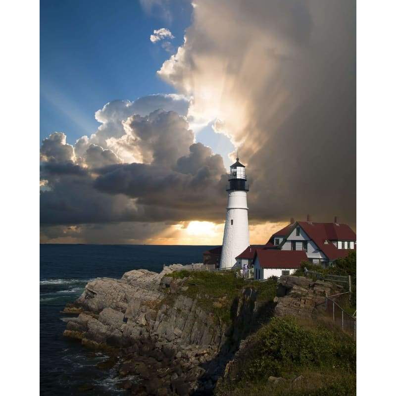 Landscape Lighthouse Diy Paint By Numbers Kits PBN91487 - NEEDLEWORK KITS