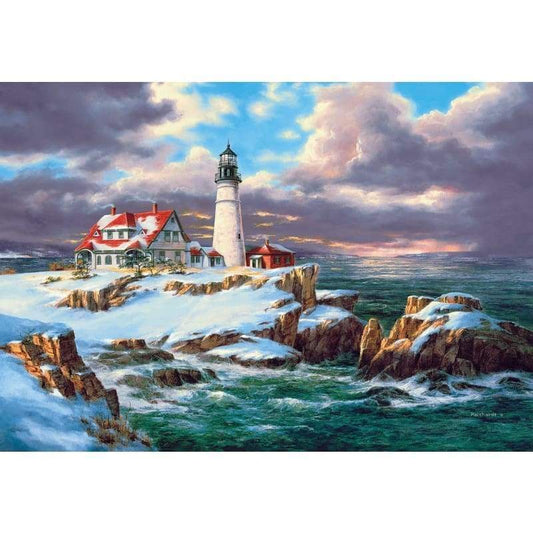 Landscape Lighthouse Diy Paint By Numbers Kits ZXQ2340-19 - NEEDLEWORK KITS