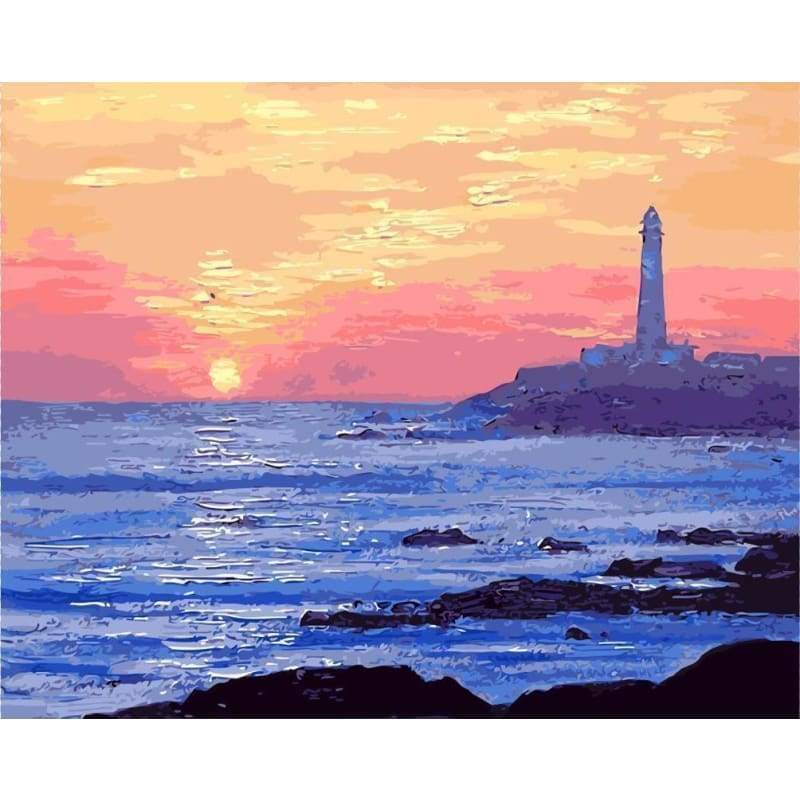 Landscape Lighthouse Paint By Numbers Kits VM91041 - NEEDLEWORK KITS