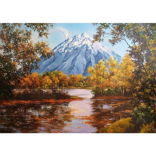Landscape Mountain Diy Paint By Numbers Kits PBN97890 - NEEDLEWORK KITS
