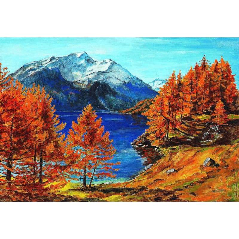Landscape Mountain Diy Paint By Numbers Kits PBN97907 - NEEDLEWORK KITS