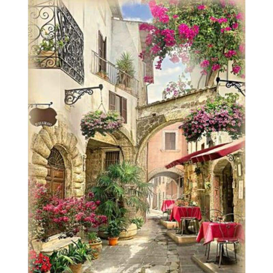 Landscape Town Diy Paint By Numbers Kits ZXQ3747 - NEEDLEWORK KITS