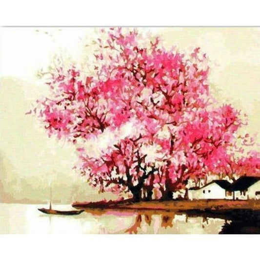 Landscape Tree Diy Paint By Numbers Kits YM-4050-077 - NEEDLEWORK KITS