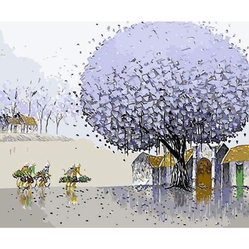 Landscape Tree Diy Paint By Numbers Kits ZXQ066 - NEEDLEWORK KITS