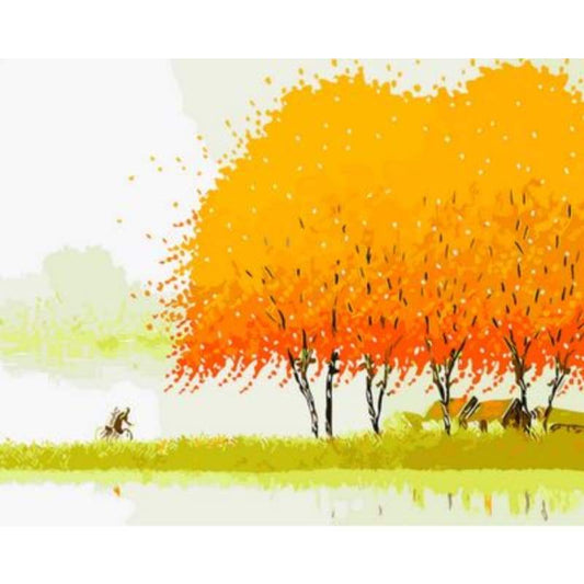 Landscape Tree Diy Paint By Numbers Kits ZXQ464 - NEEDLEWORK KITS
