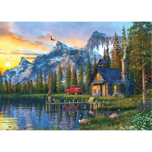 Landscape Village Diy Paint By Numbers Kits PBN91133 - NEEDLEWORK KITS