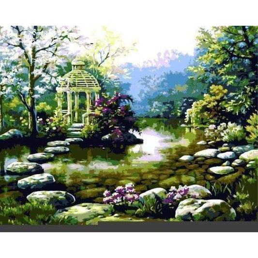 Landscape Village Paint By Numbers Kits ZXE589-23 - NEEDLEWORK KITS