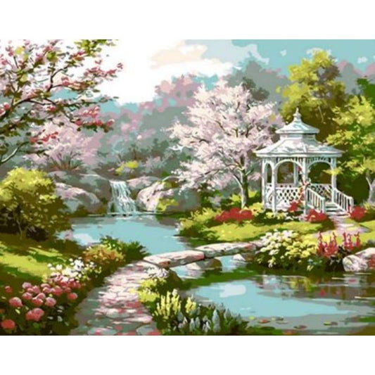 Landscape Village Paint By Numbers Kits ZXQ357 - NEEDLEWORK KITS