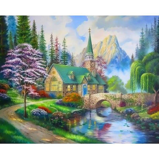 Landscape Village Paint By Numbers Kits ZXQ3683 - NEEDLEWORK KITS