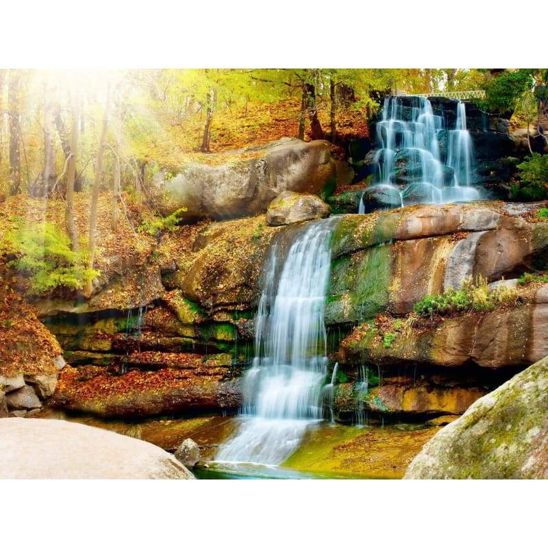 Landscape Waterfall Diy Paint By Numbers Kits VM97895 - NEEDLEWORK KITS