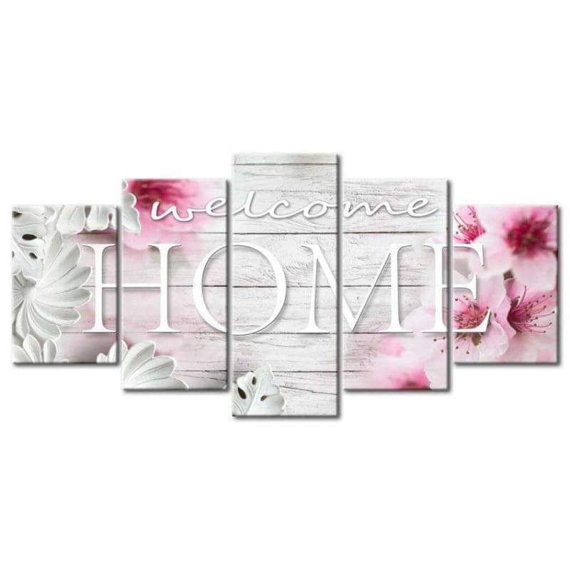 Large Size 5pcs Sweet Home Multi Panel Full Drill - 5D Diy 
