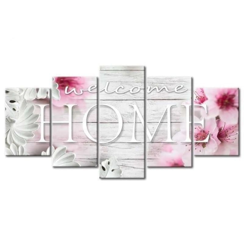 Large Size 5pcs Sweet Home Multi Panel Full Drill - 5D Diy 