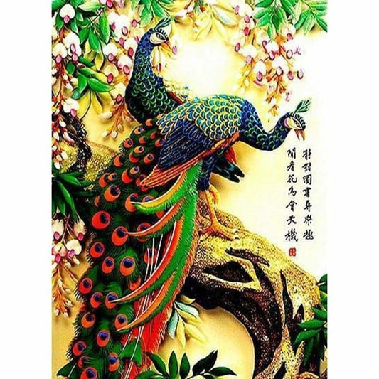 Large Size Animal Peacock Picture Full Drill - 5D DIY