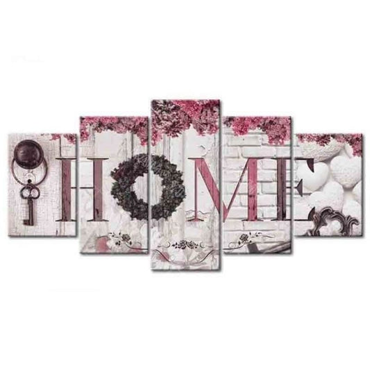 Large Size Multi Panel Sweet Wall Decor Full Drill - 5D Diy