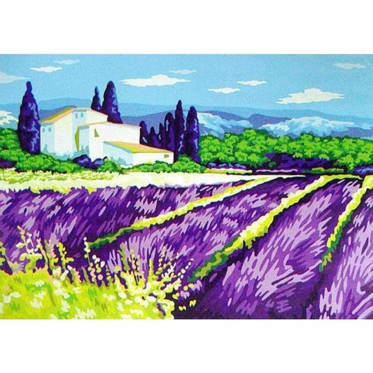 Lavender Sunset Diy Paint By Numbers Kits YM-4050-320 - NEEDLEWORK KITS