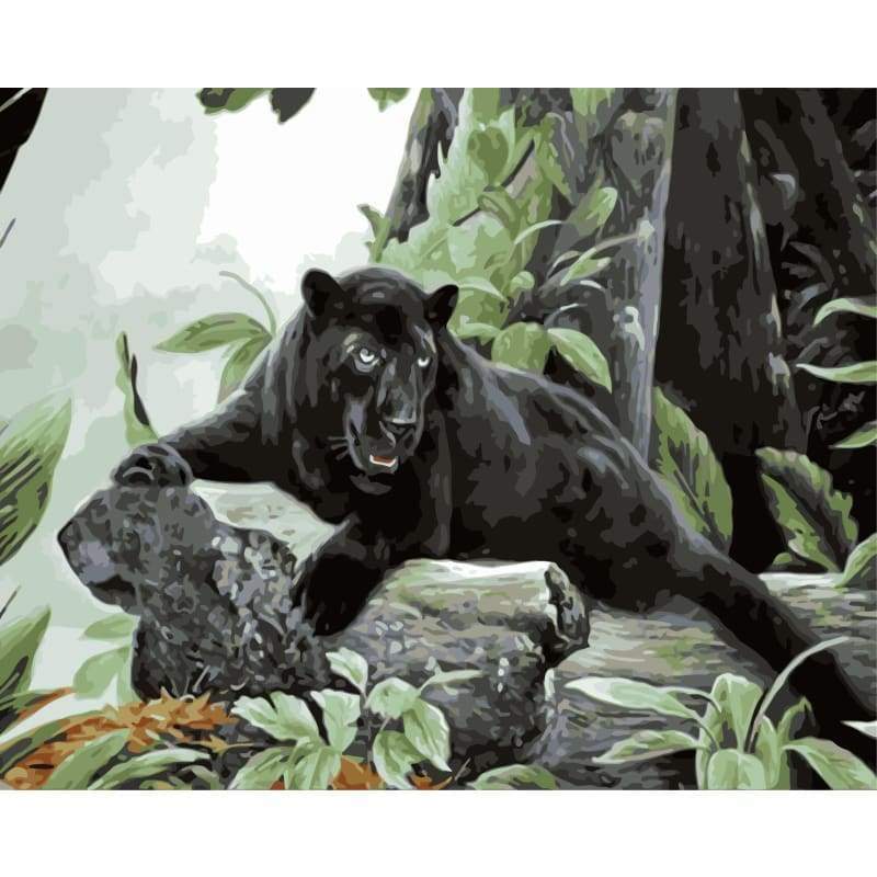 Leopard Diy Paint By Numbers Kits WM-569 - NEEDLEWORK KITS