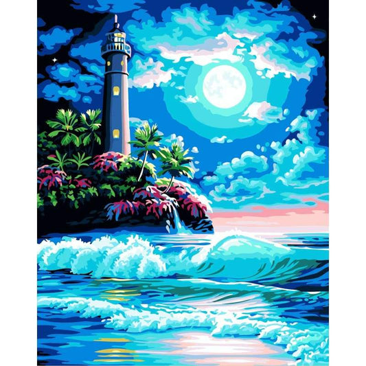 Lighthouse Diy Paint By Numbers Kits YM-4050-023 - NEEDLEWORK KITS