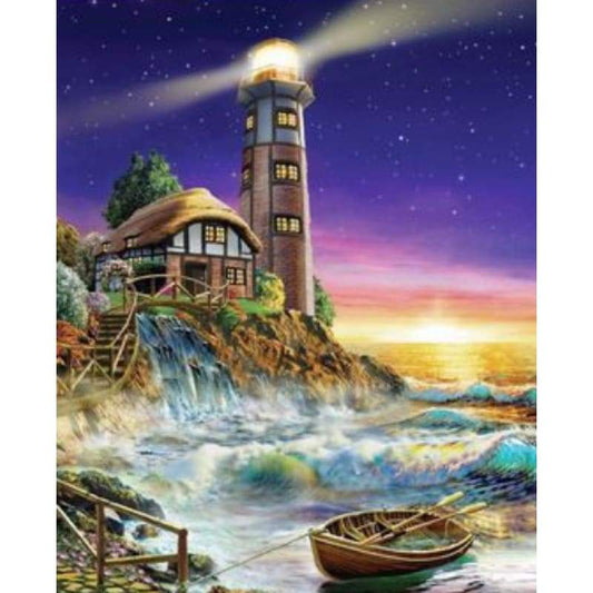 Lighthouse Diy Paint By Numbers Kits ZXQ2694 - NEEDLEWORK KITS