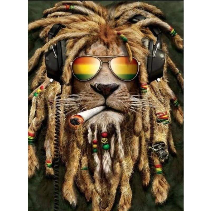 Lion Diy Paint By Numbers Kits QFA90084 - NEEDLEWORK KITS