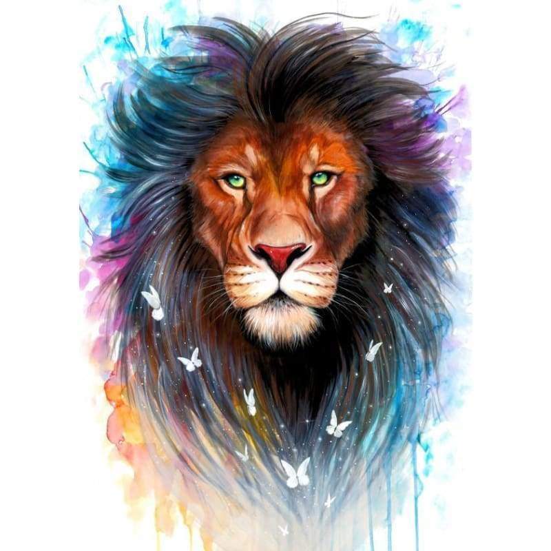 Lion Diy Paint By Numbers Kits QFA90087 - NEEDLEWORK KITS