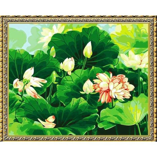 Lotus Diy Paint By Numbers Kits YM-4050-088 - NEEDLEWORK KITS