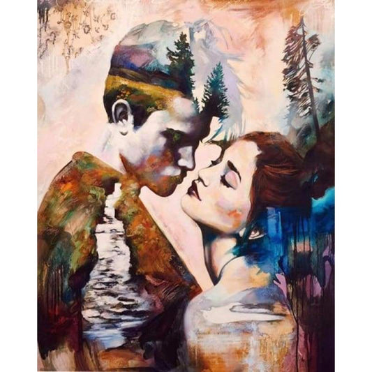 Lovers Portrait Diy Paint By Numbers Kits VM90508 - NEEDLEWORK KITS