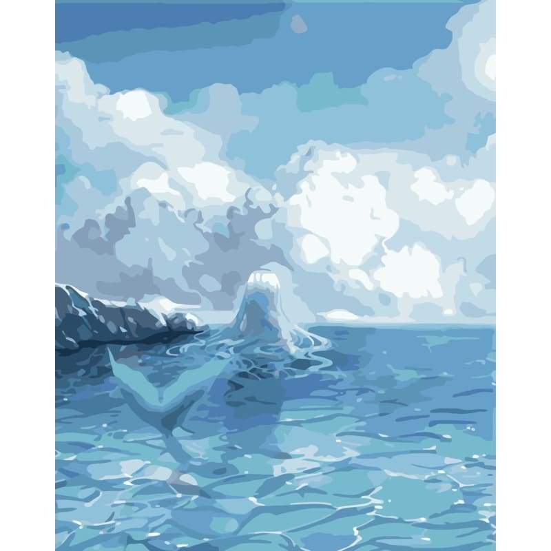 Mermaid Diy Paint By Numbers Kits WM-503 - NEEDLEWORK KITS