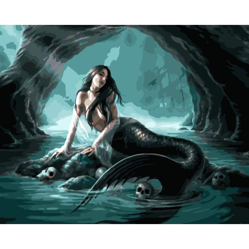 Mermaid Diy Paint By Numbers Kits WM-689 - NEEDLEWORK KITS