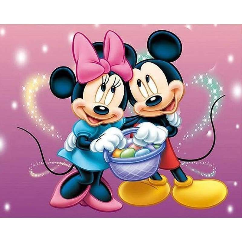 Mickey and Minnie Disney - Full Drill diamond painting - 