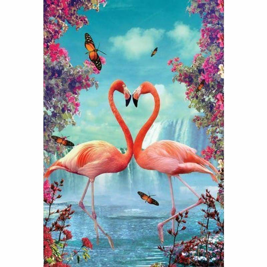 Modern Art Flamingos Full Drill - 5D Diy Embroidery Diamond