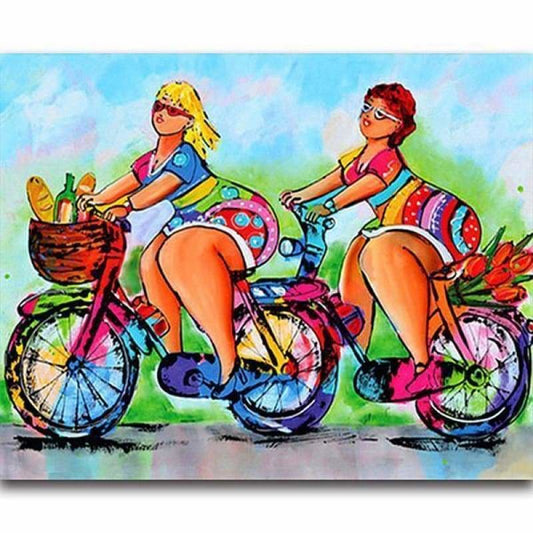 Modern Art Full Square Drill Fat Woman Full Drill - 5D Diy