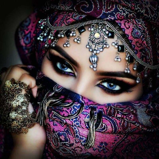 Modern Art New Arrival Masked Beauty Eyes Full Drill - 5D