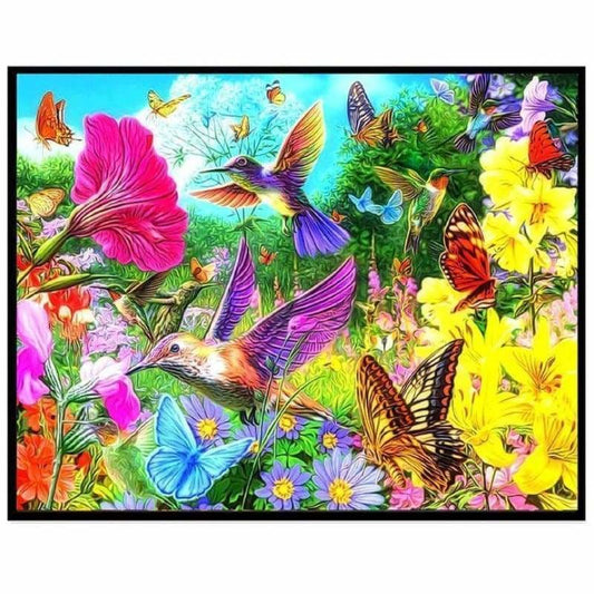 Modern Art Style Bird Pattern Diy Full Drill - 5D Mosaic