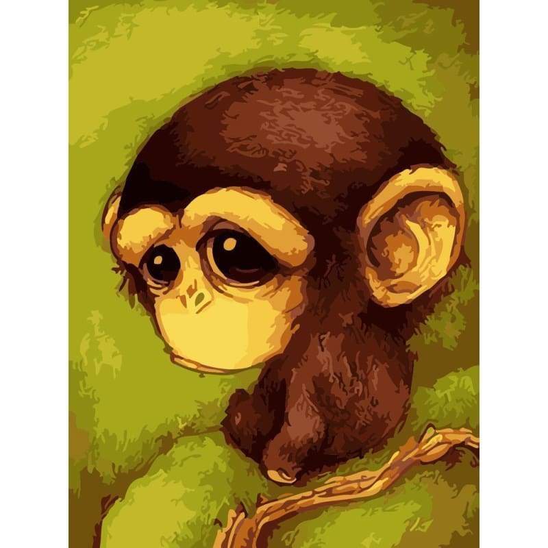 Monkey Diy Paint By Numbers Kits PBN30092 - NEEDLEWORK KITS