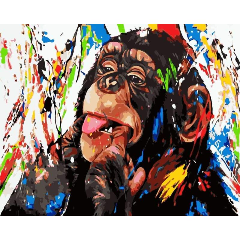Monkey Diy Paint By Numbers Kits WM-1209 - NEEDLEWORK KITS