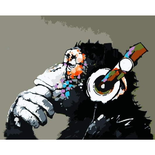 Monkey Diy Paint By Numbers Kits WM-459 - NEEDLEWORK KITS