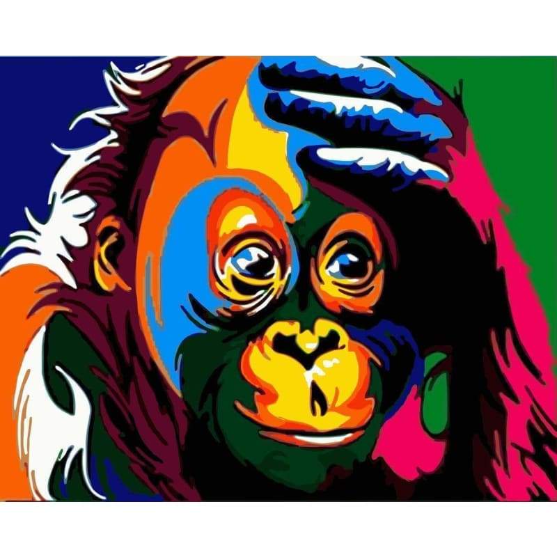 Monkey Diy Paint By Numbers Kits WM-677 - NEEDLEWORK KITS