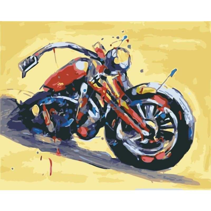 Motorcycle Diy Paint By Numbers Kits WM-1742 - NEEDLEWORK KITS