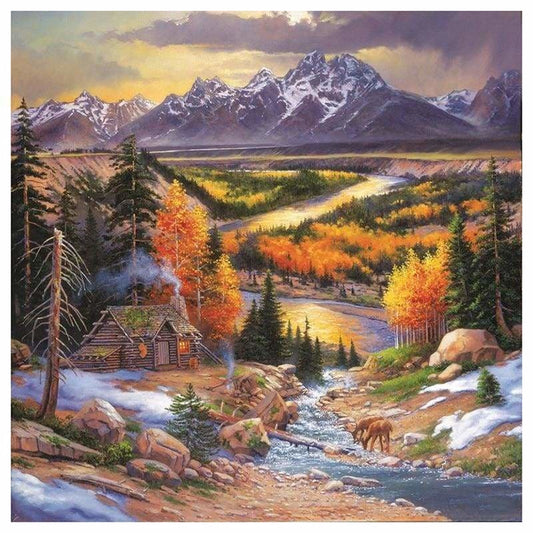 Mountain Village Full Drill - 5D Diy Diamond Painting Kits 