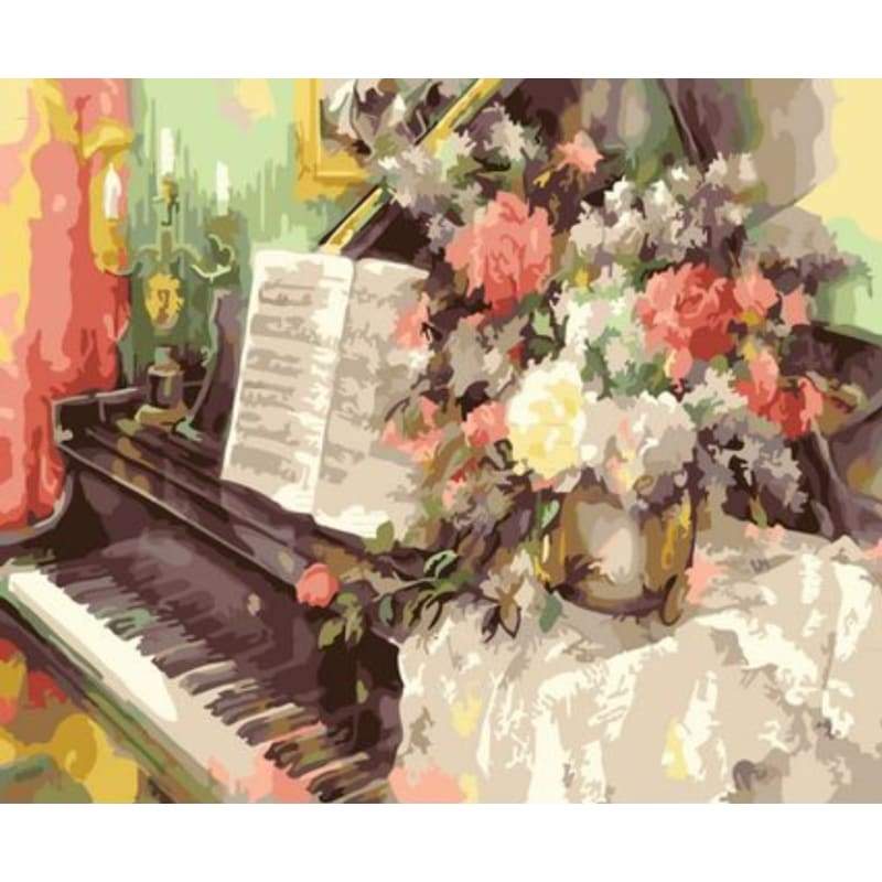 Musical Instruments Diy Paint By Numbers Kits ZXQ2975 - NEEDLEWORK KITS